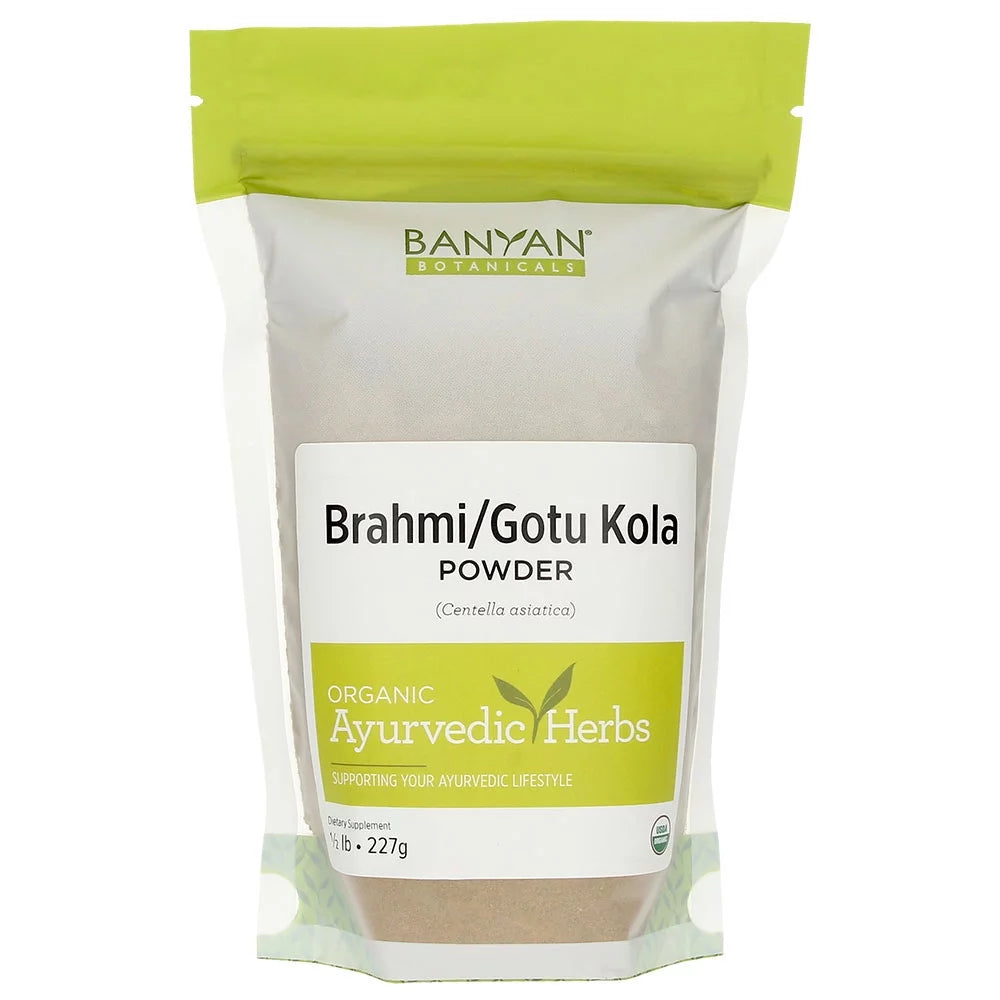 Brahmi/Gotu Kola Powder – Organic Centella Asiatica ­­–Supports Focus, Concentration, Alertness, and a Balanced Sense of Calm* – ½ Lb. – Non-Gmo Sustainably Sourced Vegan