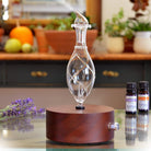 Diffuser - Professional Grade - Wood and Glass (Solum Nox Vitis), Premium, Essential Oil Diffuser, Nebulizer, Professional Machine, Waterless