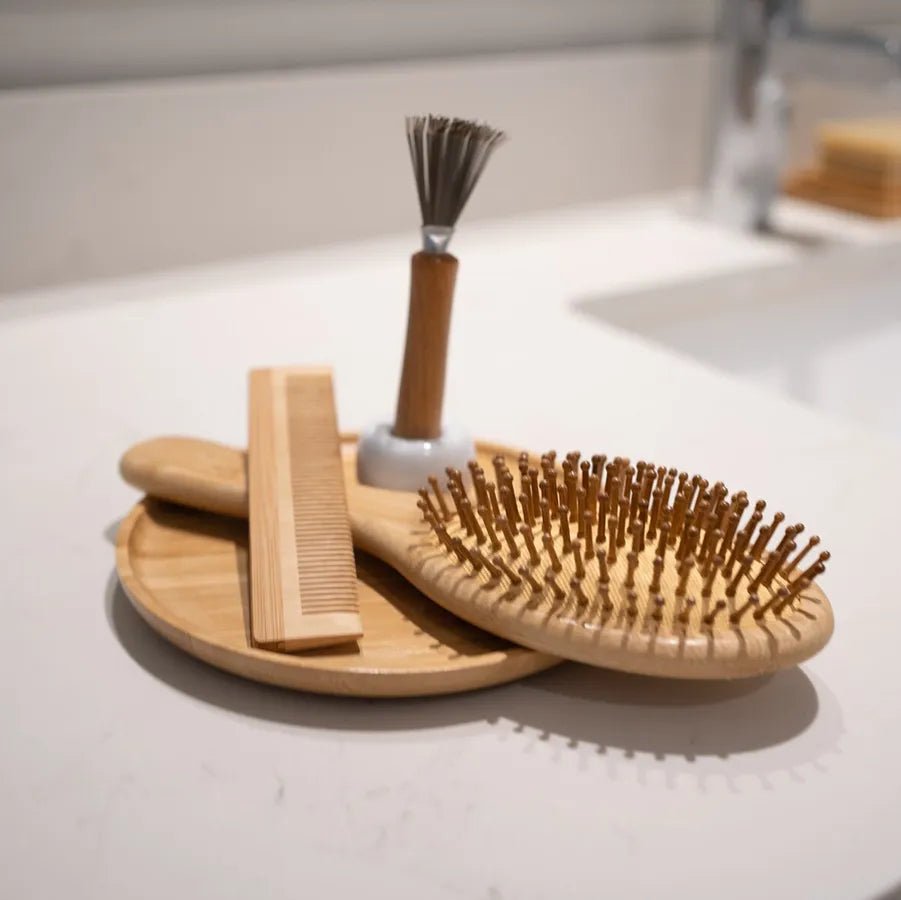 Bamboo Hair Brush Set - Juvrena