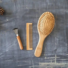 Bamboo Hair Brush Set - Juvrena