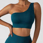 Summer Sexy Oblique Shoulder Yoga Clothes Tops - Juvrena