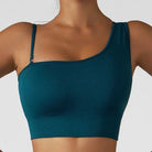 Summer Sexy Oblique Shoulder Yoga Clothes Tops - Juvrena