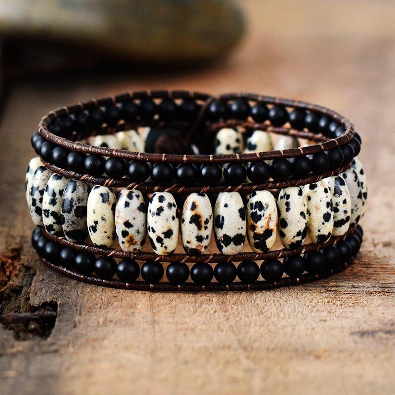 Bangles Leather Wrap Bracelet - Juvrena