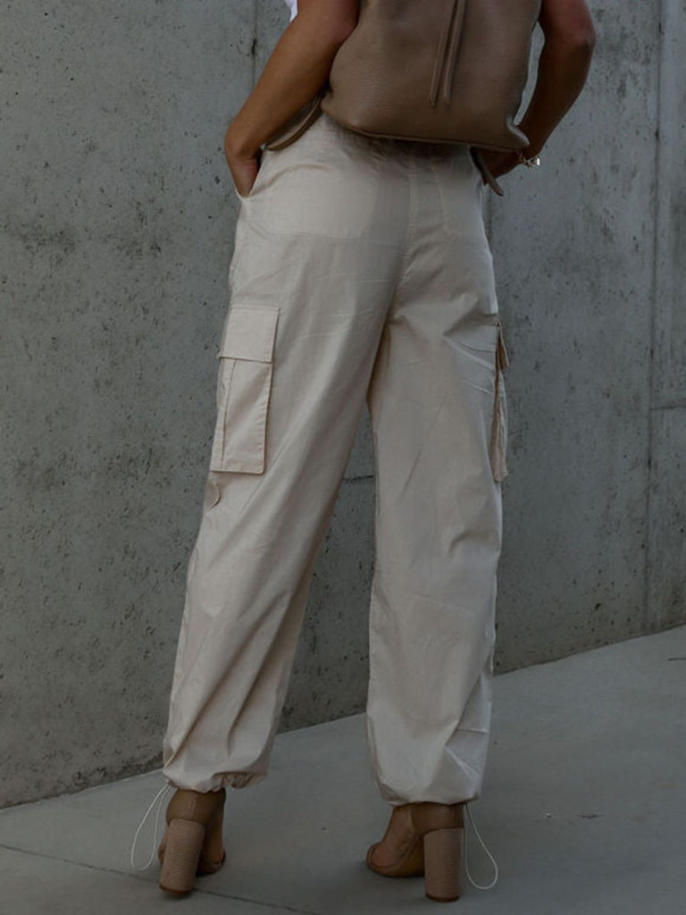 Drawstring Pants with Pockets - Juvrena