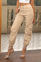 High Waist Cargo Pants - Juvrena