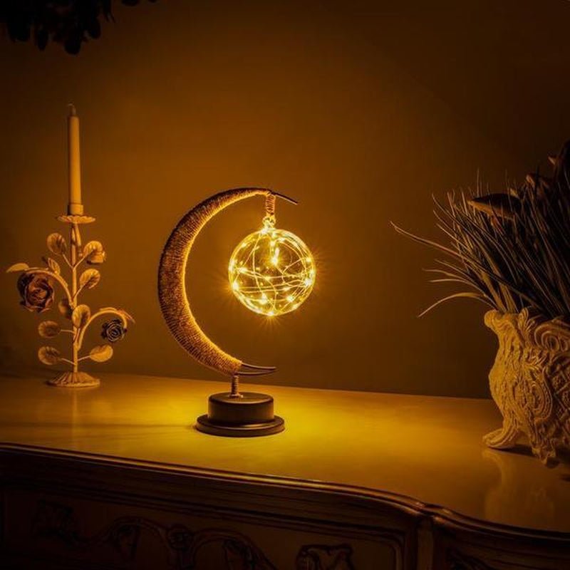 "Magical Moon Sepak Takraw 3D LED Night Lamp - Perfect Christmas Decoration and Bedside Light!" - Juvrena