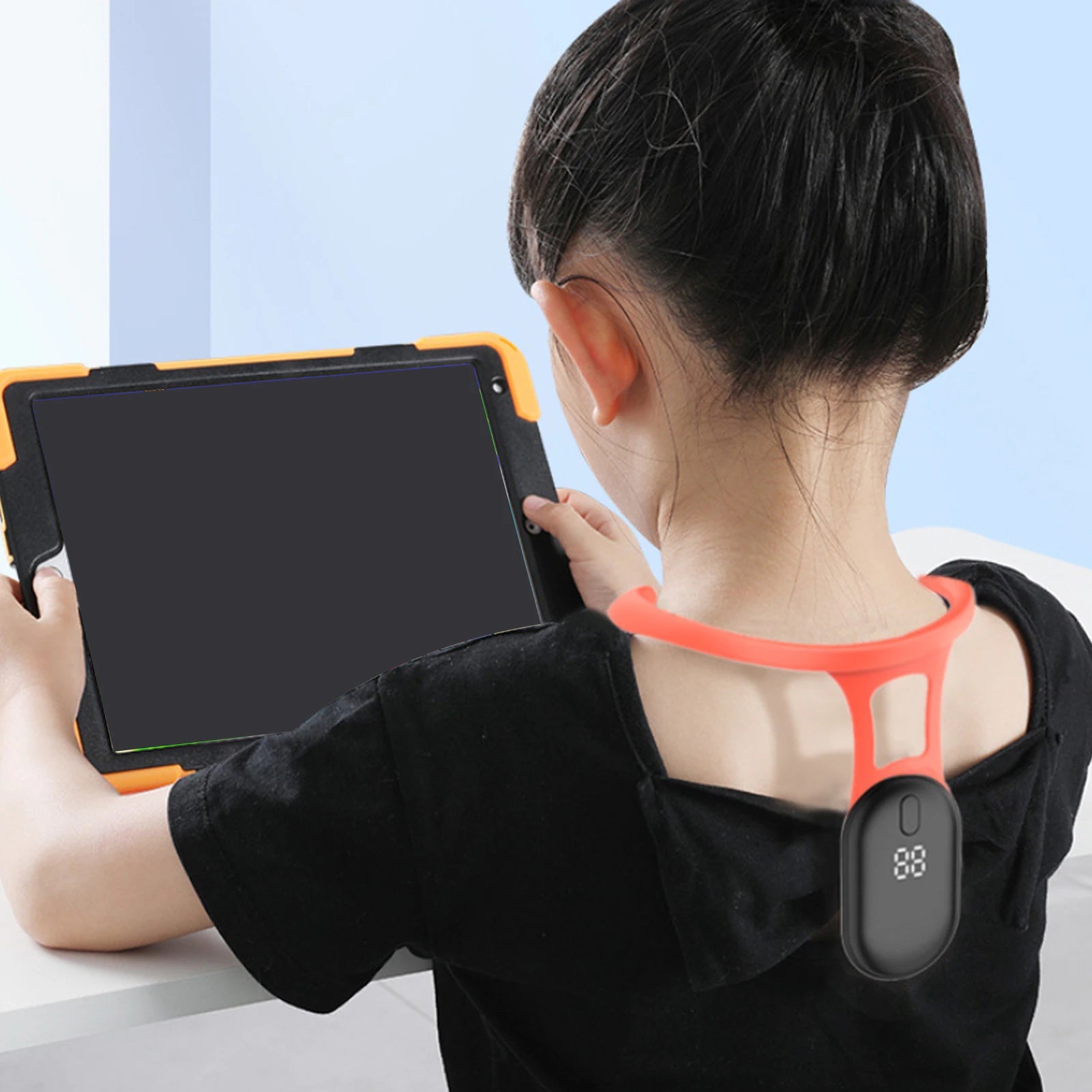 Posture Corrector Device Micro Vibration Posture Training Reminder Smart Sensor Back Posture Neck Hump Corrector for Adult Kid - Juvrena