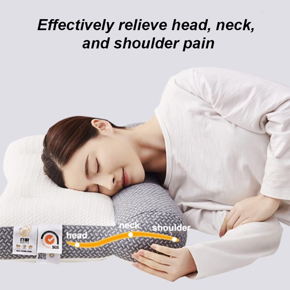 "Ultimate Comfort Ergonomic Pillow - Revolutionize Your Sleep with Neck and Spine Support for All Sleeping Positions!" - Juvrena